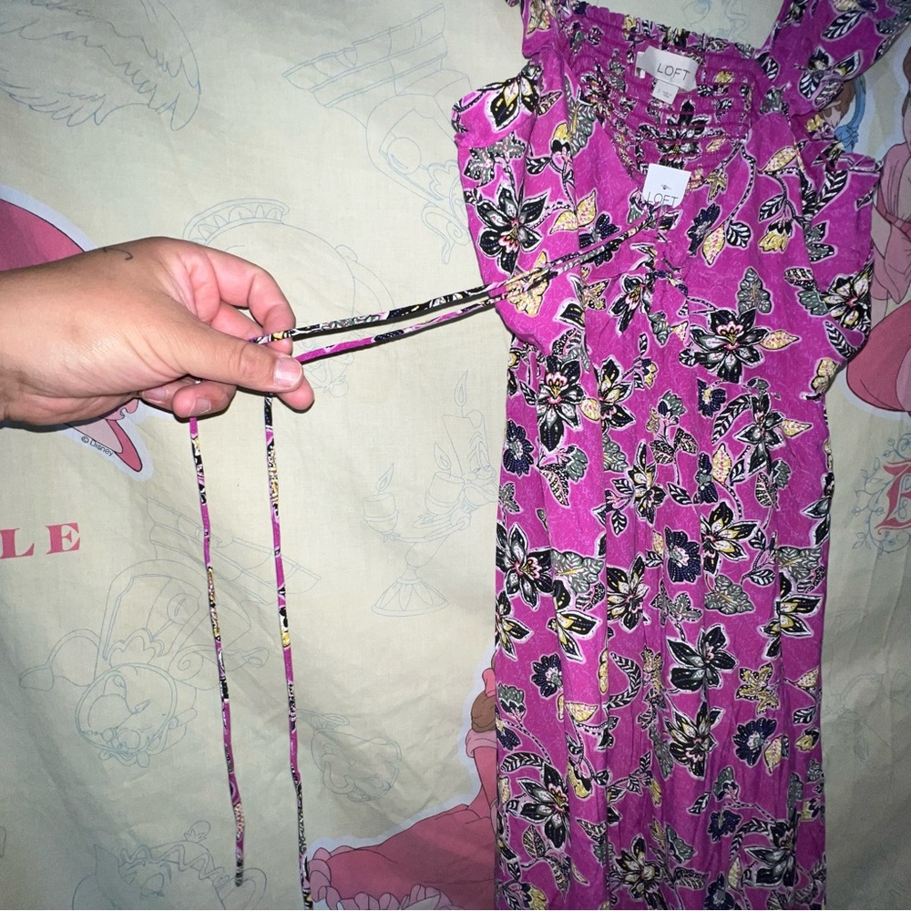 LOFT Pink Floral Dress - Picture 10 of 16